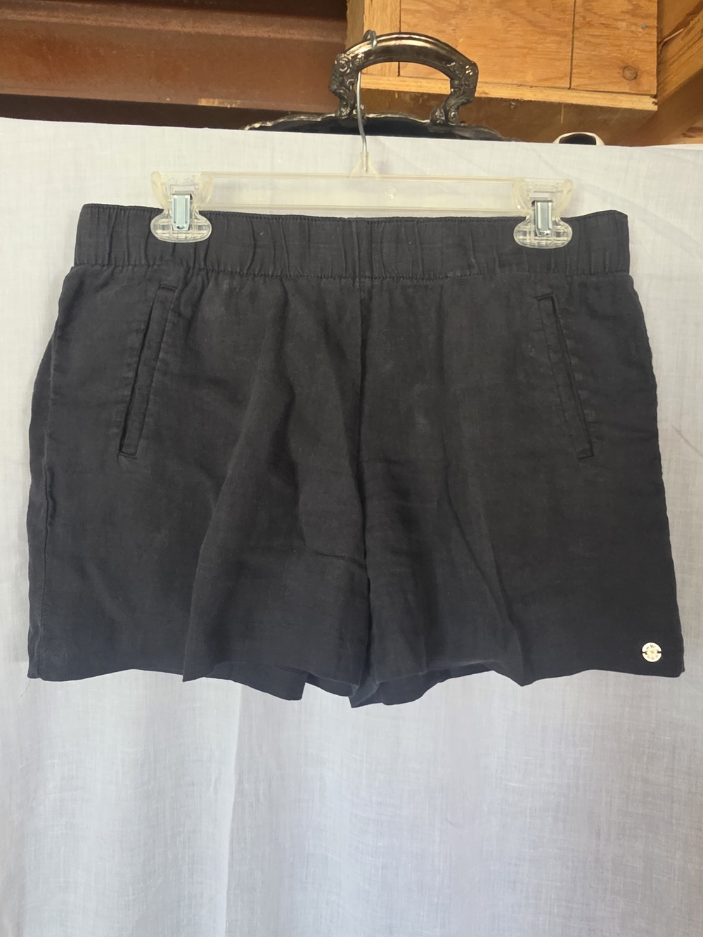 Lilly Pulitzer Black Linen Blend Shorts
